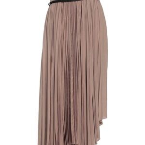 Elegant Pleated Tan Skirt